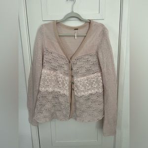 Pale Pink Free People Sweater